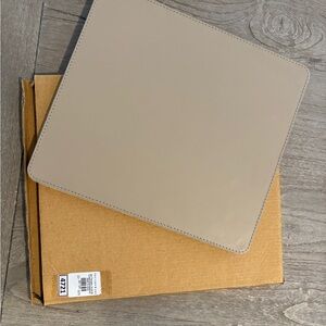 Pottery Barn Leather Mouse Pad in Fawn